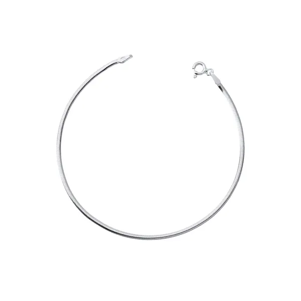 Pulseira Prata Lacraia 18cm 1,6mm