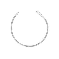 Pulseira Prata Lacraia 18cm 2,6mm
