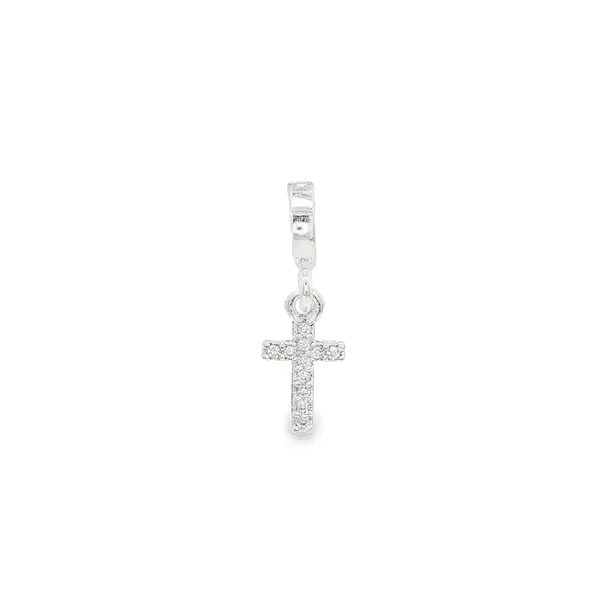 Berloque Prata Art Colection Cruz com Zircônias