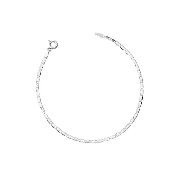 Pulseira Prata Piastrini 20cm 2,3mm