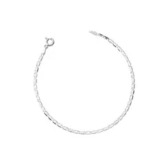 Pulseira Prata Piastrini 20cm 2,3mm