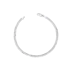 Pulseira Prata Masculina Grumet 21cm 3,1mm