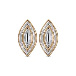 Brinco Folheado a Ouro 18k Navete Liso Grande