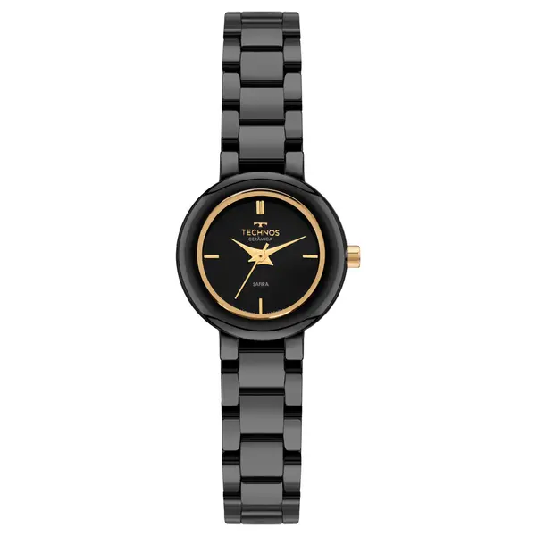 Relógio Technos Feminino Cerâmica Preto 5Y30YC/9P