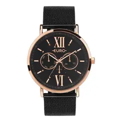 Relógio Euro Feminino Multiglow Preto EU6P29AHGBPS/5P