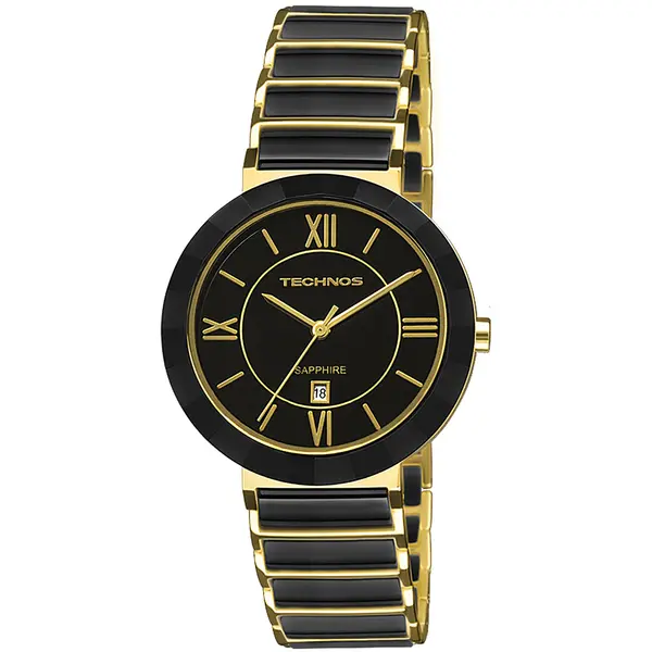 Relógio Technos Feminino Cerâmica Dourado 2015CE/4P