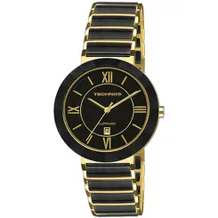 Relógio Technos Feminino Cerâmica Dourado 2015CE/4P