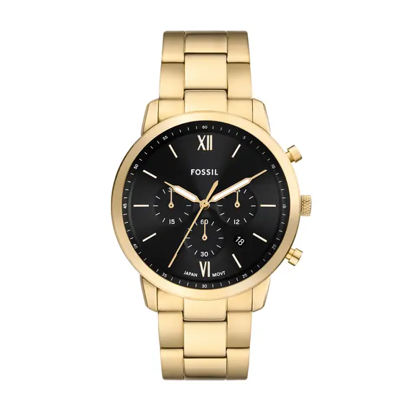 Relógio Fossil Masculino Neutra Dourado FS6093/1PN