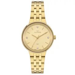 Relógio Technos Feminino Brilho Dourado 2035NFM/1X