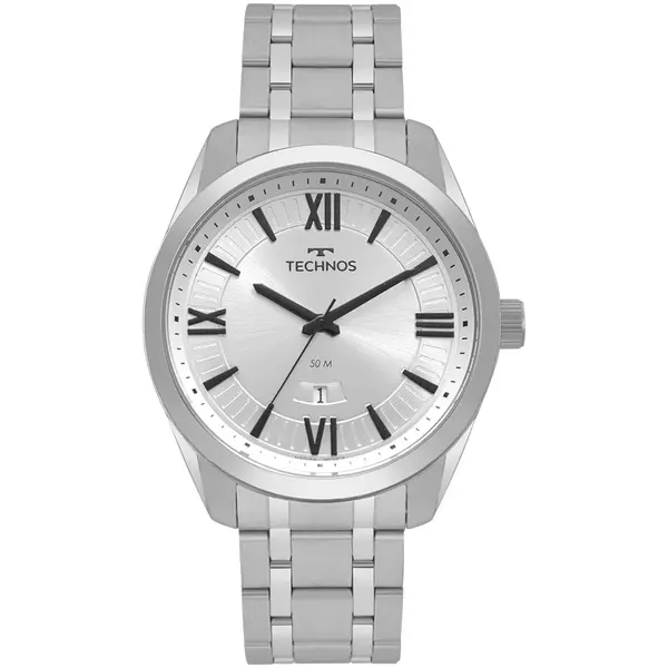 Relógio Technos Masculino Steel Prata 2115MSQS/1K