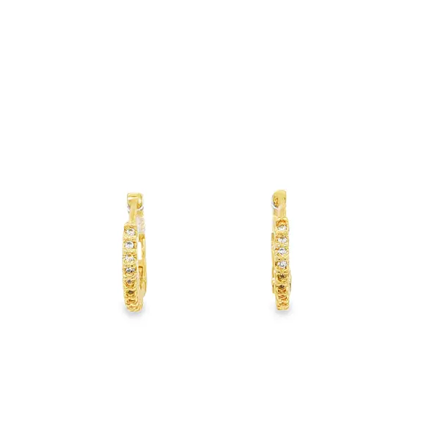 Brinco Folheado a Ouro 18k Argola Click Aros