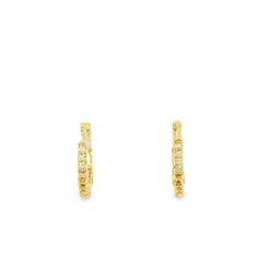 Brinco Folheado a Ouro 18k Argola Click Aros