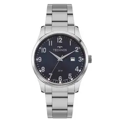 Relógio Technos Masculino Steel Prata 2115TZC/1A