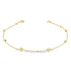 Pulseira Folheado a Ouro 18k Bolinhas