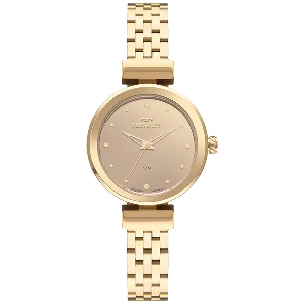 Relógio Technos Feminino Brilho Dourado 2035NCE/1X