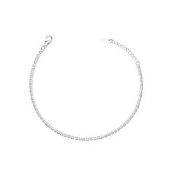 Pulseira Prata Leve Infantil Riviera Zircônias