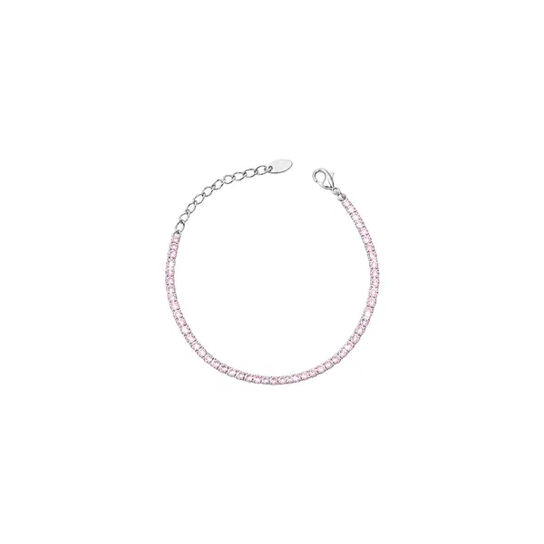 Pulseira Prata Leve Infantil Riviera Zircônias