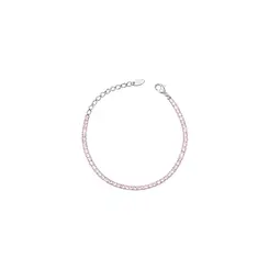 Pulseira Prata Leve Infantil Riviera Zircônias