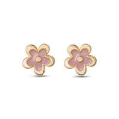 Brinco Folheado a Ouro 18k Baby Flor