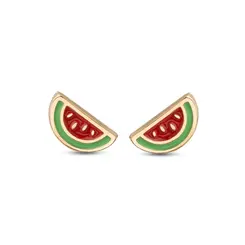 Brinco Folheado a Ouro 18k Baby Melancia