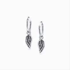 Brinco Prata Envelhecido Argola