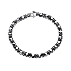 Pulseira Prata Envelhecida Pikun 18 Cm